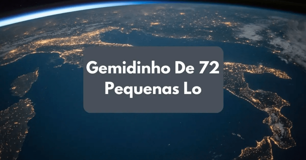 Gemidinho de 72 Pequenas