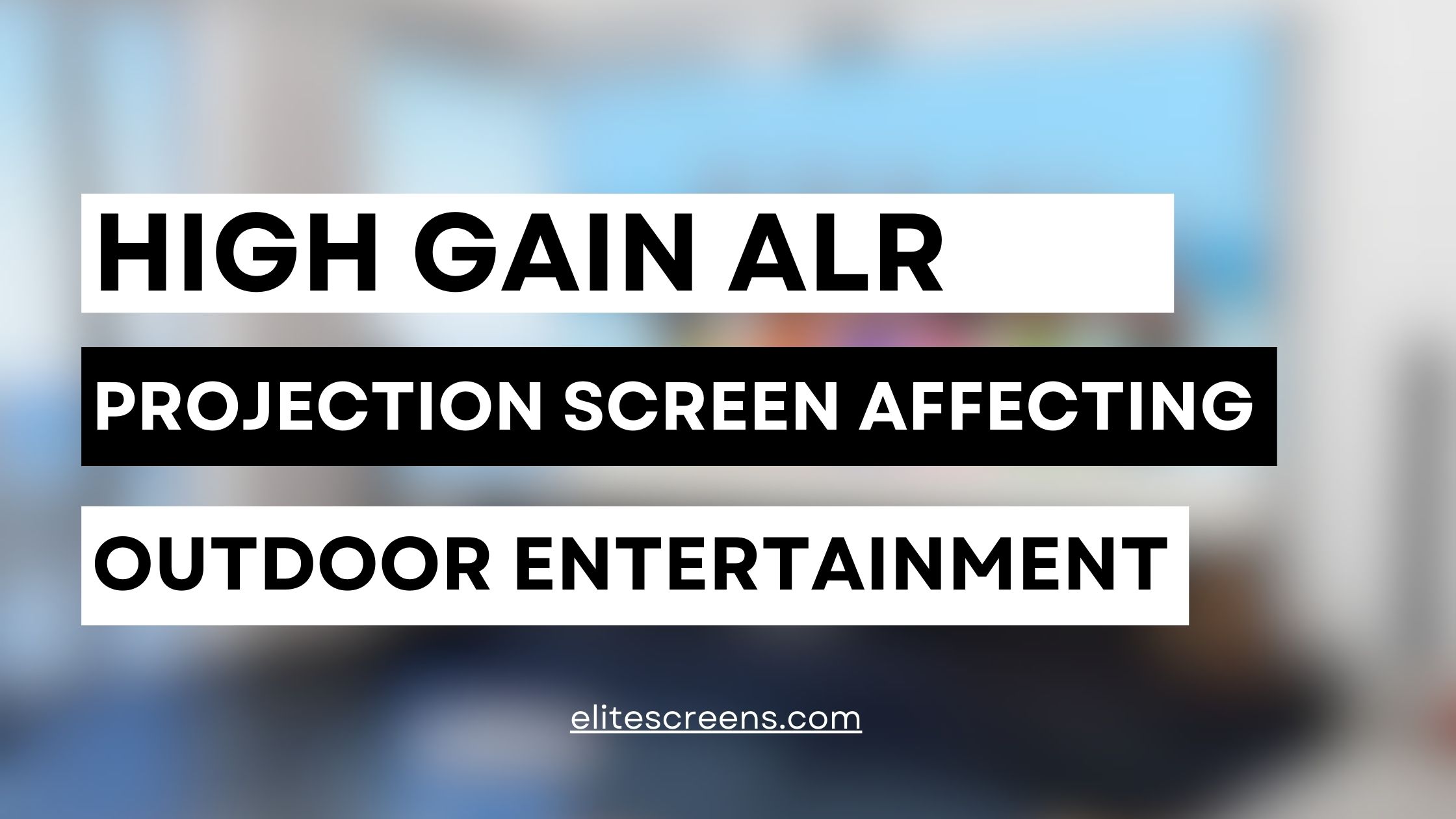 high gain alr projection screen