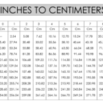 6.5 inch to cm